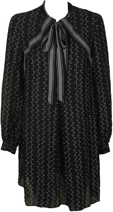 Max Studio London Womens Shift V-Neck Party Dress Black M