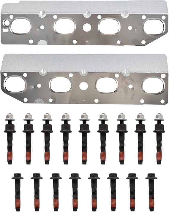 Exhaust Manifold Gasket Bolts Stud Nut Set for 2009-2018 Chrysler Dodge Ram 1500 2500 3500 Jeep 5.7L V8 (Complete Left and Right Set)
