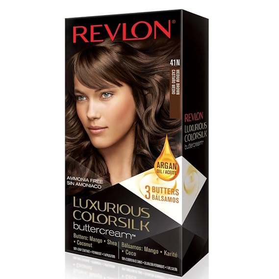 Revlon Luxurious Colorsilk Buttercream, Medium Brown