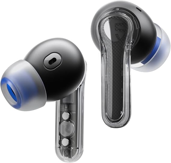SoundPEATS Clear Wireless Earbuds Inexpensive Ear Buds, Bluetooth 5.3 Headphones 12mm Drivers 2 Mic with ENC, Clear Calls with Deep Bass, Game Mode, 40H Playtime, IPX4, APP Customize EQ