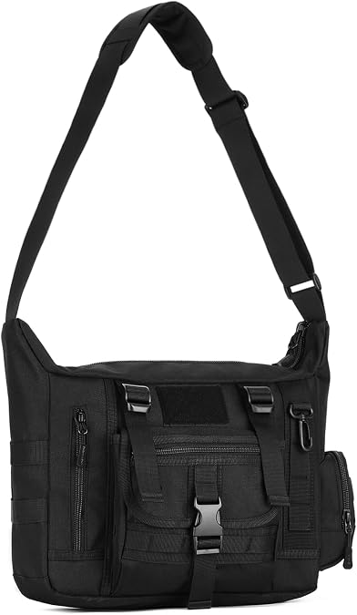 HUNTVP Messenger Bag Tactical Messenger Bag Men Canvas Shoulder Crossbody Military Laptop Bag for Work Outdoor Camping Hiking