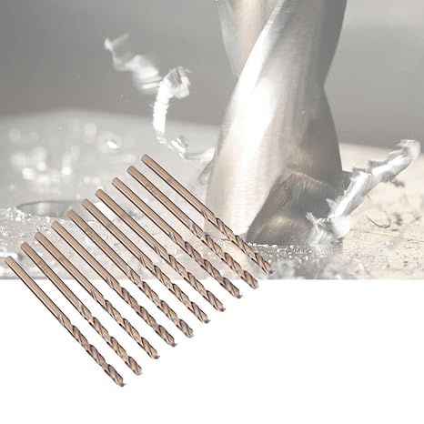 M35 Cobalt Twist Drill Bit Set 4mm Metric 10 Pieces Heat Treated Cobalt Drill Bits for Stainless Steel Cast Iron with Straight Shank Drill Bits for Metal Wood Tile