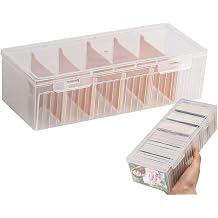 Generisch Recipe Card Box, Large Volume Note Storage Box for Desk, Business Card , for Kitchen, Home, School, Bedroom, Living Room, Classroom, Women, Mothers