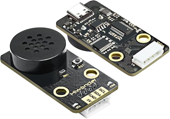 AI Voice Module Voice Broadcasting Custom Wake Words Programmable Robot Sound Sensor for Arduino/Raspberry Pi/Jetson AI Voice Control Module