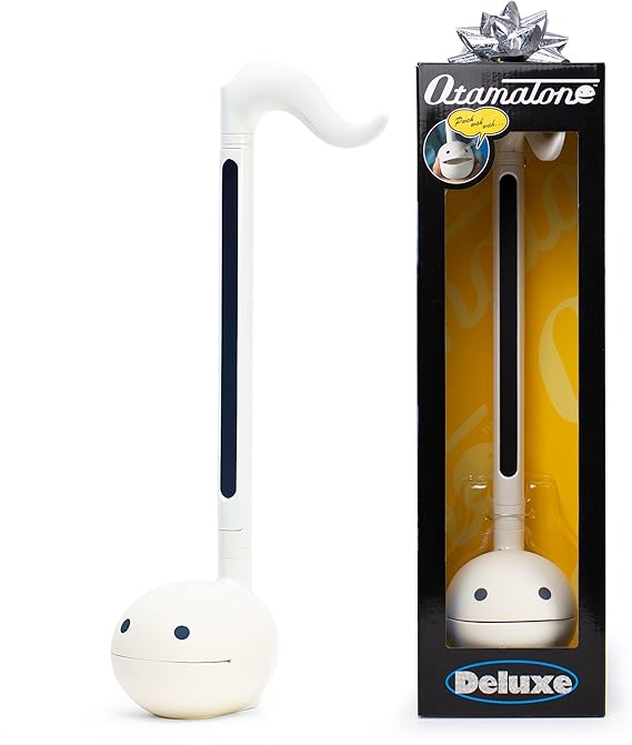 Otamatone Deluxe [English Manual] Electronic Musical Instrument Synthesizer from Japan by Cube/Maywa Denki, White