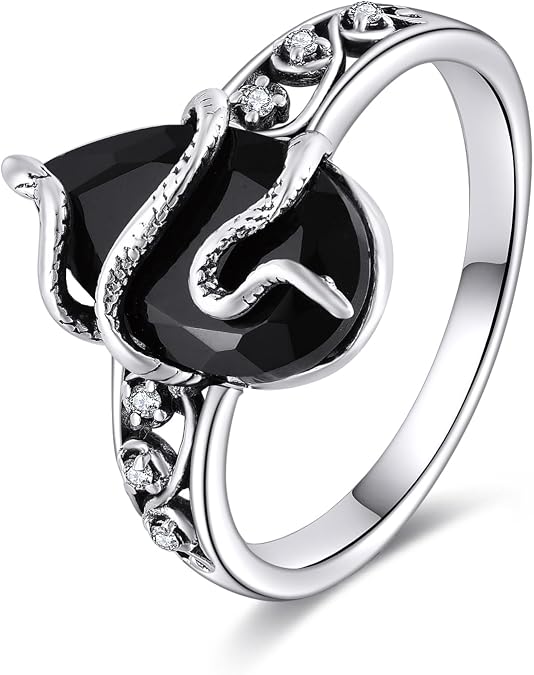 YFN Sterling Silver Ring Crystal Jewellery Gifts for Women Girls