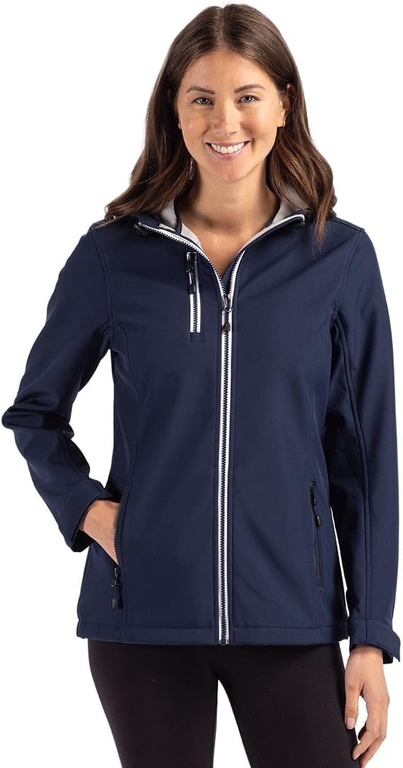 Clique Telemark Eco Stretch Softshell Full Zip Womens Hooded Jacket