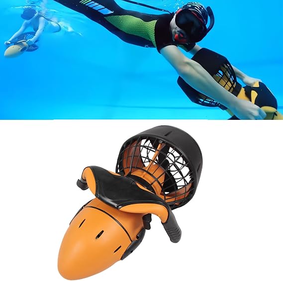 Underwater Sea Scooter, 300W Diving Swimming Booster Underwater Scooter Booster for Water Sports Pools & Diving & Snorkeling & Sea Adventures