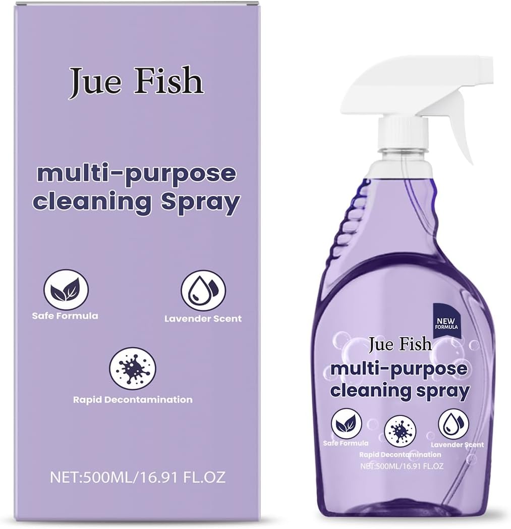 Multi-Purpose Cleaning Spray, Powerful Grease & Stain Remover For Kitchen, Stove, Utensils, Bathroom - Safe For Surfaces3PCS