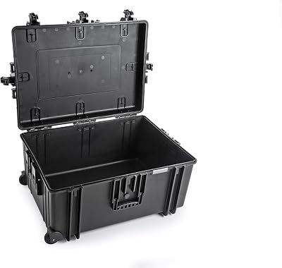 B&W Outdoor Case Type 7800 Empty Hard Case IP67 Empty Waterproof Inner Dimensions 77 x 54 x 38 cm Black