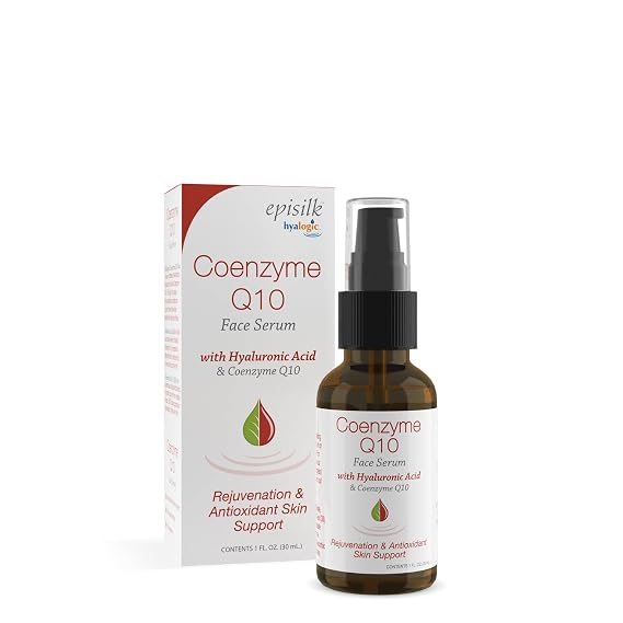 Hyalogic Episilk Coenzyme Q10 Serum w/Hyaluronic Acid for Collagen Support | Visible Firming Facial Serum For Dry Skin | Skin Rejuvenation - Antioxidant Serum (1 fl oz)