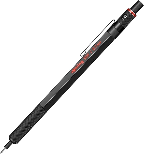 rOtring 1904727 500 0.7mm Mechanical Pencil, Black (502507N)