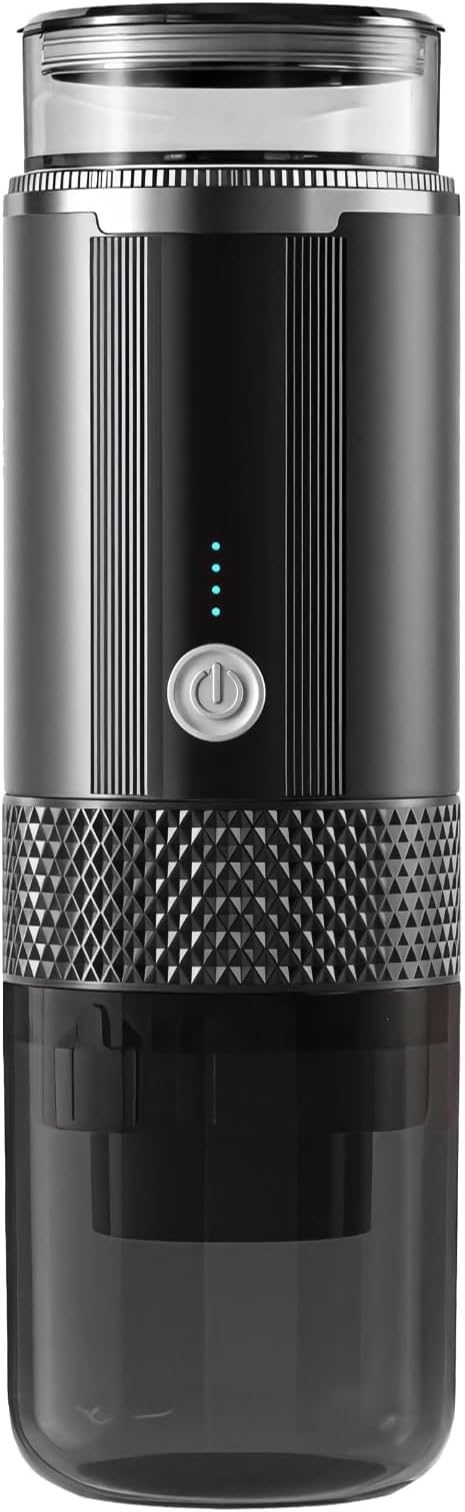Coffee Maker Portable and Home Car, Kcup Capsule Machine, 0.5 L (17.63 Oz) Tank Water, Filter Detachable, Compact Convenient, Ideal Outdoor Use
