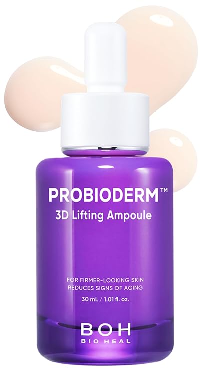 BIOHEAL BOH ProbiodermTM 3D Lifting Ampoule 1.01 fl oz (30 ml) | Advanced Elasticity Serum for Sculpted, Firm Skin | Powerful 3D Lifting Formula with Probiotics & Peptides for Daily Skincare