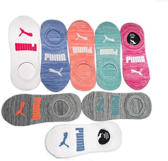 PUMA Ladies Sneaker Liner, 8-pair (Multi)
