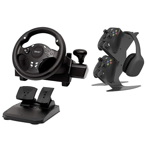 DOYO Racing and Mobile Gaming Bundle: Gaming Racing Wheel & Controller Phone Mount