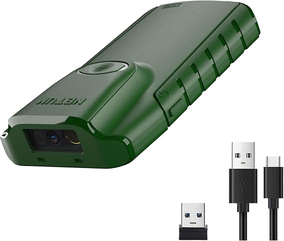 NETUM Bluetooth 1D Barcode Scanner, 3-in-1 Portable CCD Bar Code Reader