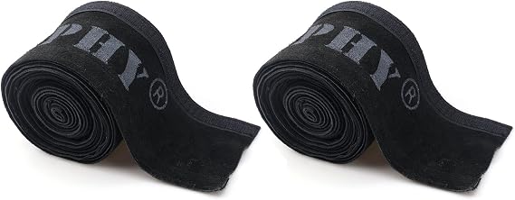 TIG Welding Torch Cable Cover 2-Pack Flame-Resistant Leather Black Cover 137"x 4" (11.5 Feet Length)