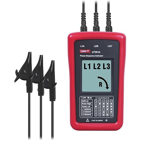 UNI-T AC 3-Phase Rotation Meter Sequence Tester 40-690V