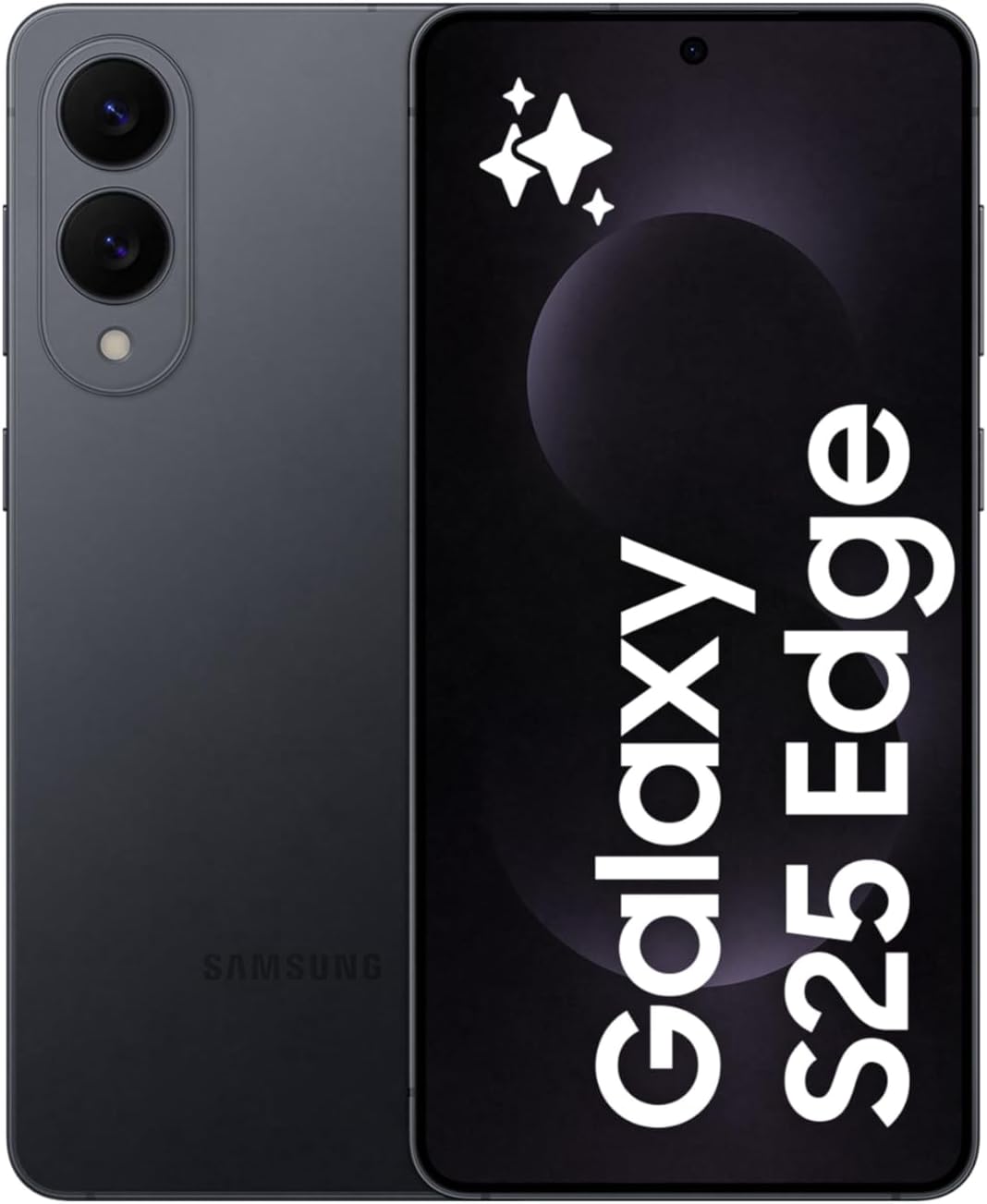 Samsung Galaxy S25 Edge, Artificial Intelligence AI Phone, 12GB RAM, 512GB Memory, Titanium Night Black, Galaxy AI, Android Smartphone, 200MP Camera, Long Battery Life Samsung Turkey Guaranteed