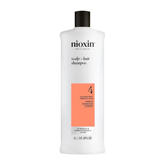 NIOXIN System 4 | Scalp Care | Thickening Shampoo | Colored Damaged Hair