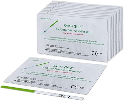 One Step Ovulation Test Strips, 50 Count   20mIU/mL LH Surge Predictor   Ovulation & Fertility Test Kits for Women   Easy at-Home Fertility Tracker   99% Precision Predictor for Conception Planning