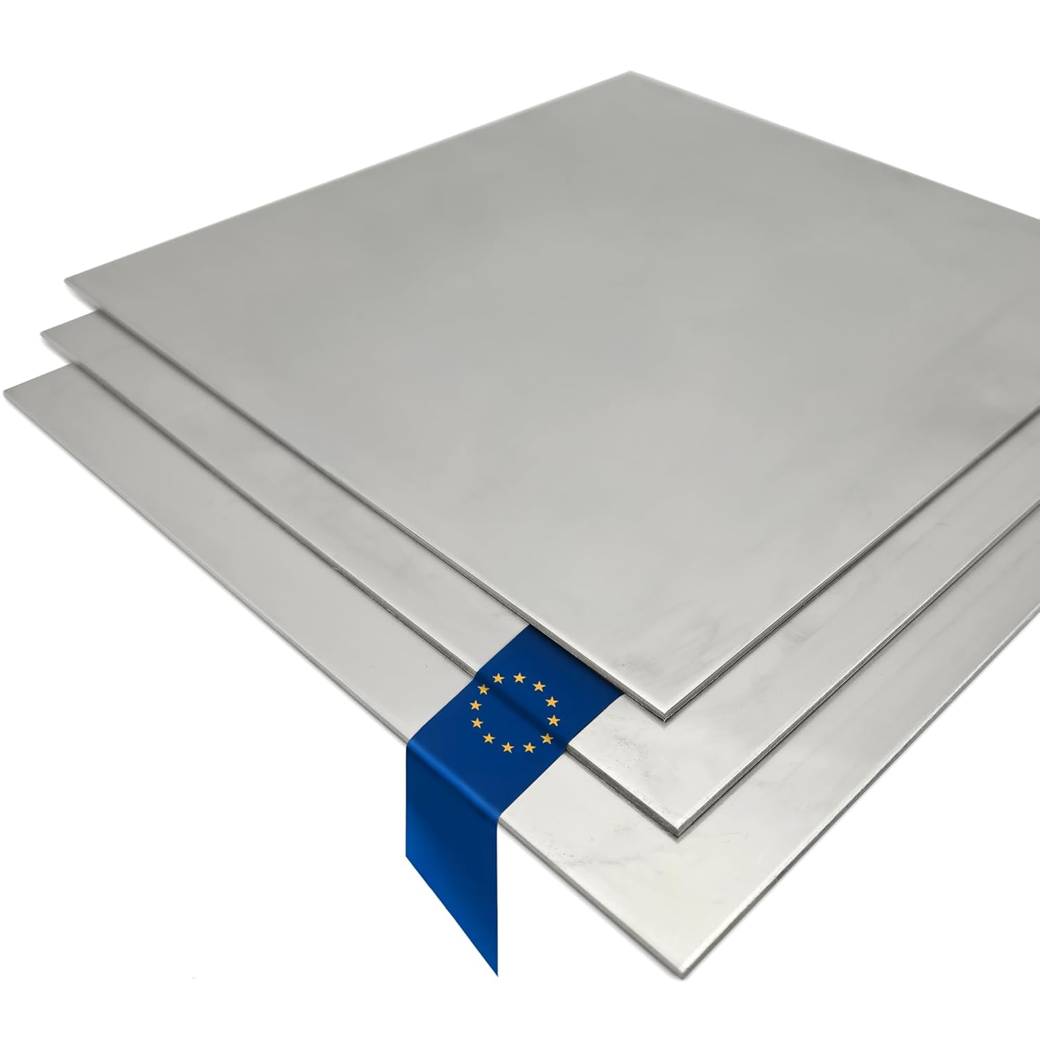 Stahl-Shop24 Aluminium Sheet 3 mm Cut 100 x 100 mm - Raw Aluminium Sheet EN AW-AL99.5 DIN EN 573-3 - Aluminium Sheet Metal Plate