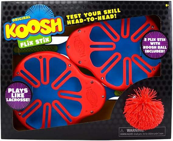 Koosh Flix Stix Ball Fun - Plays Like Lacrosse - Competitive and Cooperative Play - Play Indoors and Outdoors