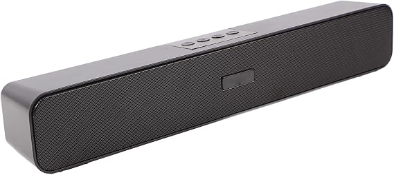 ASHATA PC Soundbar, Wired and Computer Speaker Home Theater Stereo Sound Bar, Bluetooth U Disk Memory Card FM Radio, for Desktop, Laptop, Tablet, Smartphone