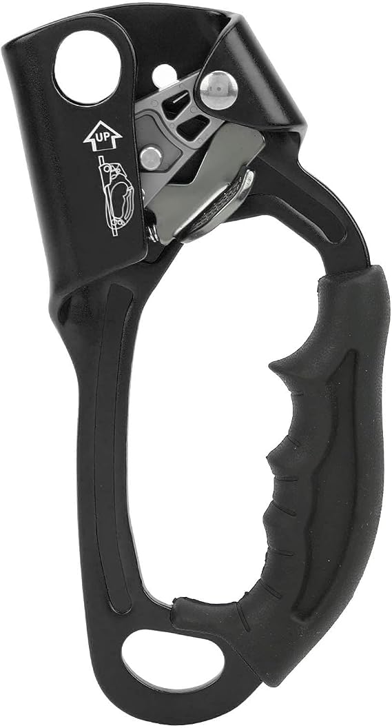 Climbing Hand Ascender Right Hand Rock Climbing Tree Arborist Rappelling Gear Equipment Rope Clamp for 8~12MM Rope