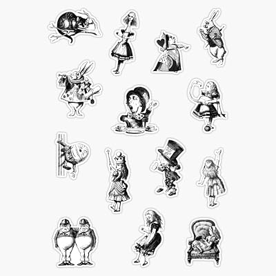 Alice in Wonderland Pack Window Bumper Sticker Decal 5
