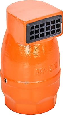 RKARVO-200 Aluminum Air Vent Epoxy Orange, 2"
