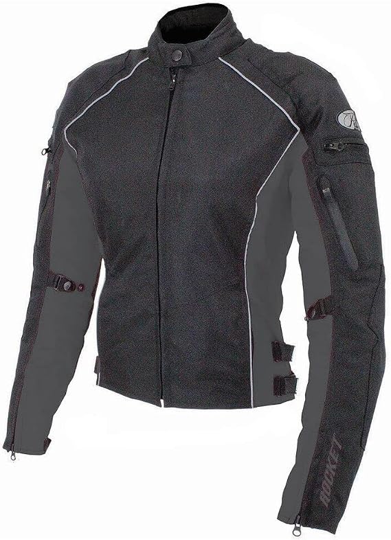 Joe Rocket Turbulent Women's Men's Street Motorcycle Jackets - Black/Black / 2-Diva