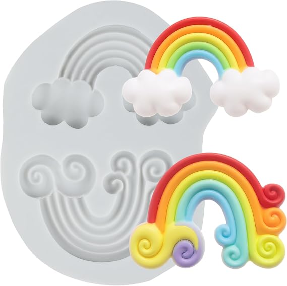 Rainbow Silicone Mold Rainbow Polymer Clay Molds