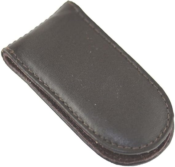 MM Leather Money Clip-brown