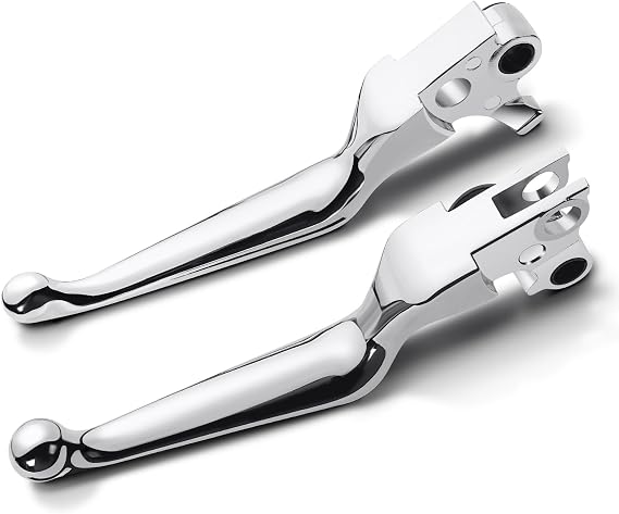 Amazicha Motorcycle Brake Clutch Lever Compatible with Harley '96-'03 XL,#39;96-'17 Dyna (Except '16-'17 FXDLS),#39;96-14 Softail and '96-'07 Touring Models (Chrome)