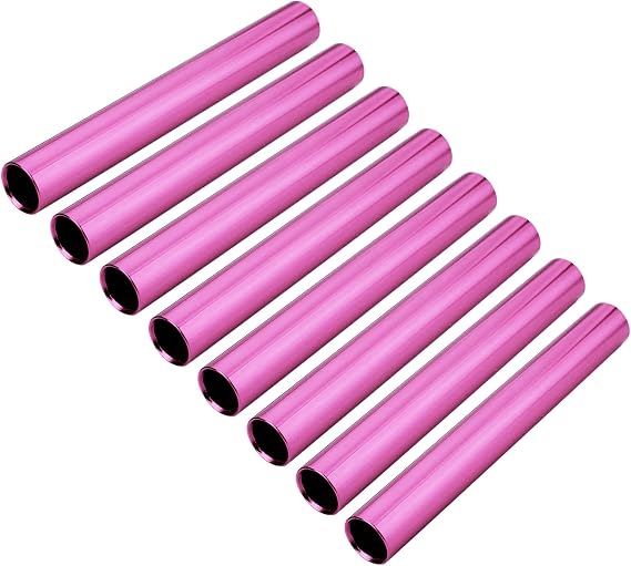 Muka 8 Pack Aluminum Relay Batons - Standard Track & Field