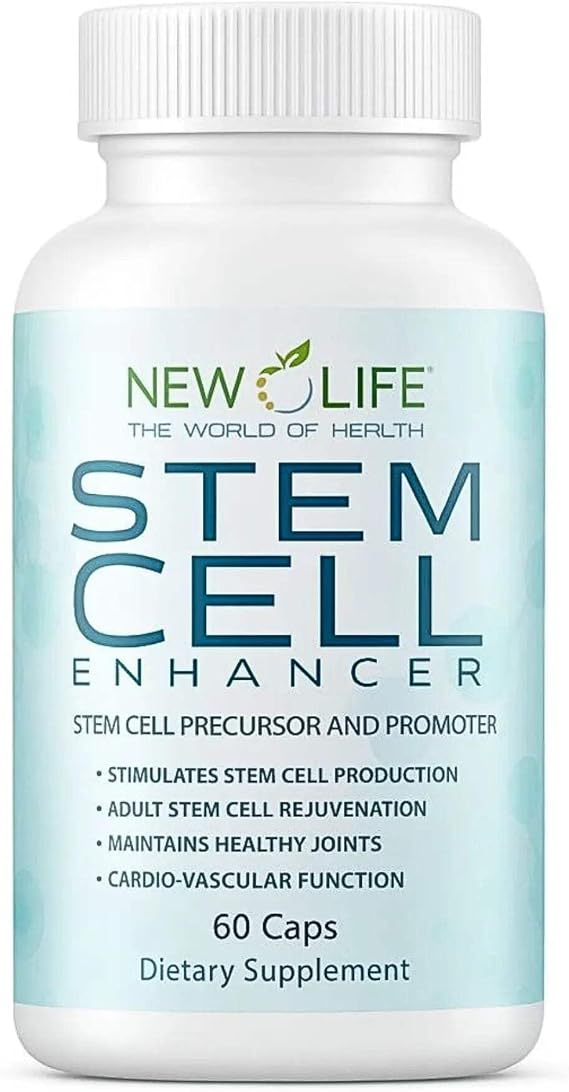 New Life Stem Cell 875mg, Anti Aging, Stem Cell Promoter, 60 Capsules 60 Capsules
