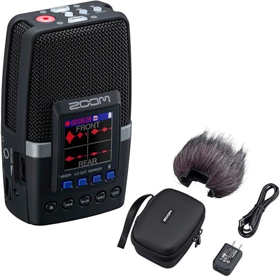 Zoom H2 Essential Multi-Mic Handy Recorder (ZH2E) Bundle with Zoom APH-2e Accessory Pack for H2essential Portable Recorder