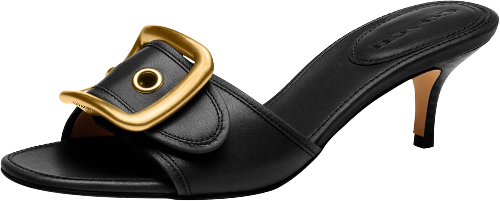 Coach womens Margot Sandal With Oversized Buckle