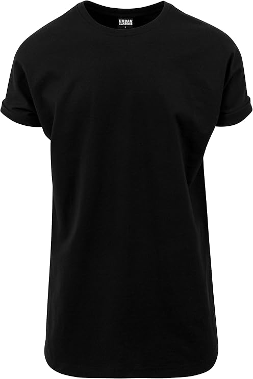 Urban Classics Men's Long Shaped Turnup Tee T-Shirt