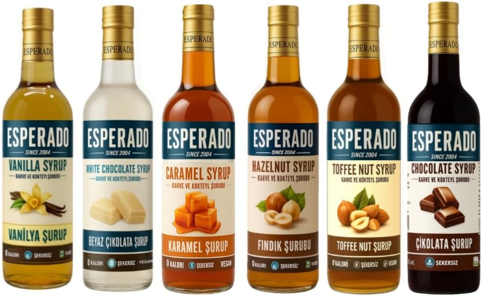 ESPERADO Sugar Free (Sugar Free) 6-Piece Coffee Economical Set - 6 Pieces. X 750 ml