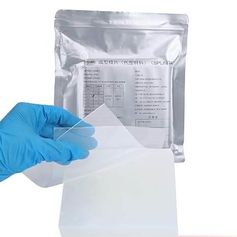 20Pcs Dental Vacuum Forming Splint Sheets, Thermoforming Materials for Vacuum Forming Machine 5'' x 5''(Soft,1.0mm)