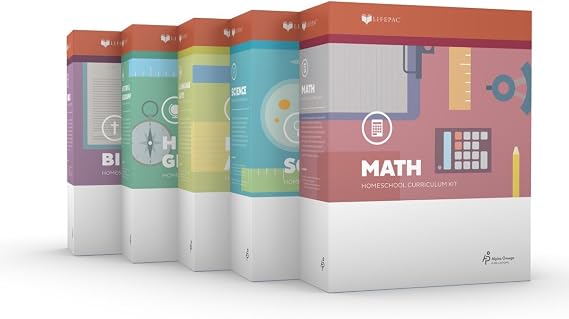 LIFEPAC 5-Subject Set Grade 3 Homeschool Curriculum - Bible-Based Mastery Learning, Worktext with Lessons, Activities & Tests