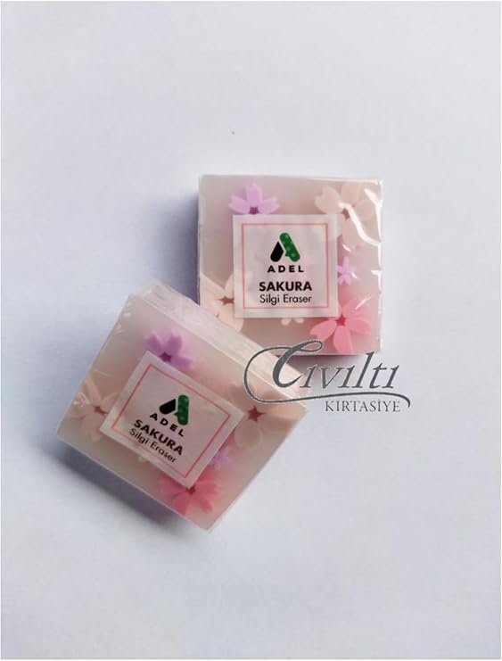 Adel Sakura Silgi, 2'li Set, Pembe