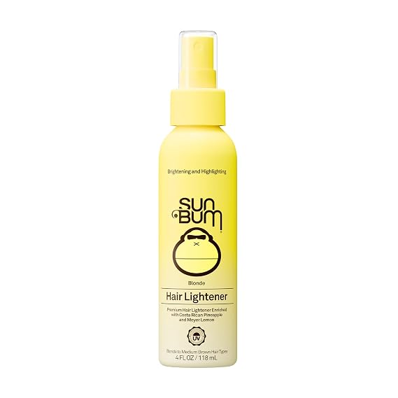 Sun Bum Hair Lightener Spray for Blonde to Medium Brown Tone - 4 oz