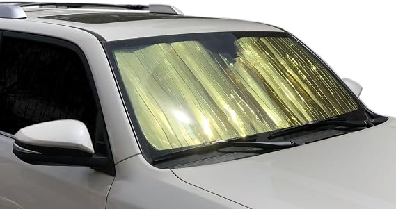 HeatShield, The Original Windshield Sun Shade, Custom-Fit for Honda Pilot SUV 2003, 2004, 2005, 2006, 2007, 2008 Gold Series