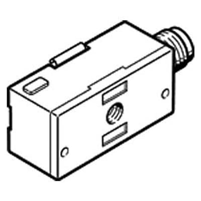 FESTO SMTO-1-PS-S-LED-24-C 1000 HZ, 10-30 V, 151685,25 to 70 Degree C, A Coded, Block Design, IP67, LED Indication, M8 Connection, NO, PNP, Proximity Sensor, PULSED