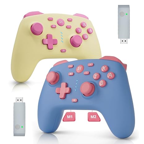 CHENGDAO 2er-Pack Controller für Switch/Switch 2/Lite/OLED Hall Joystick