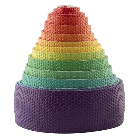 Snack! Fade V2 Handlebar Tape High Contrast Rainbow 2100mm | Snack Fade V2 Rainbow Handlebar Tape - Durable PU/EVA, Tacky & Stylish
